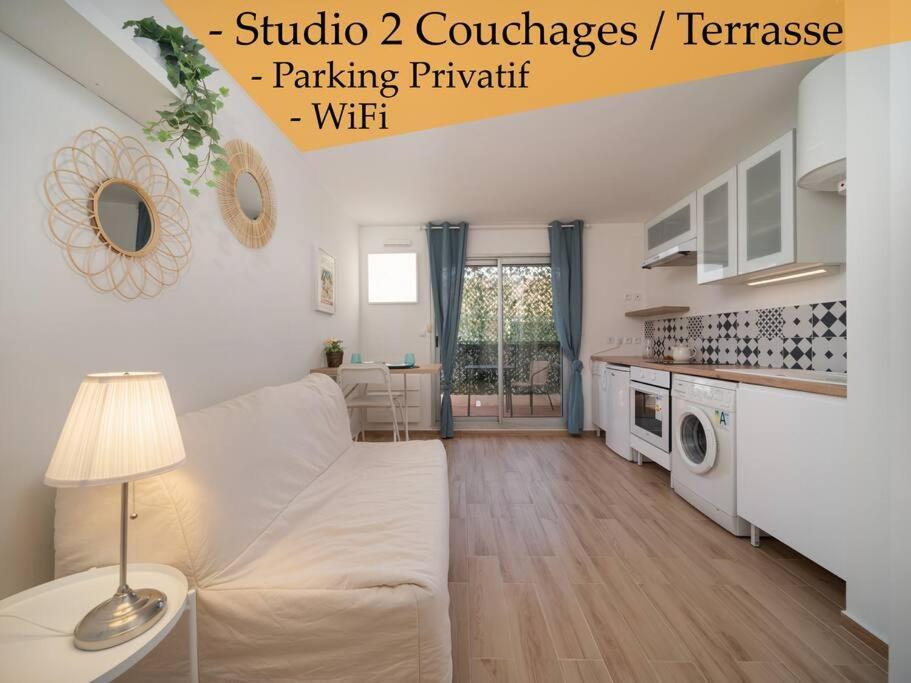 Appartement Tout Equipe Terrasse Parking Privatif Six-Fours-les-Plages Eksteriør billede